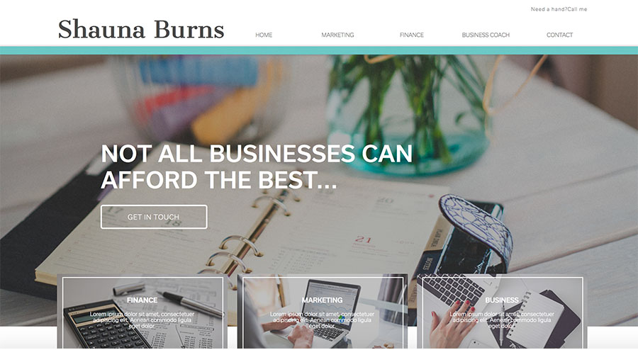 Web Design by J Petteford for Shauna Burns Consultancy | Design #12318960