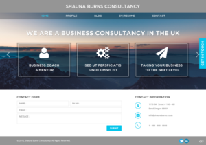 Web Design by pb for Shauna Burns Consultancy | Design: #12316604