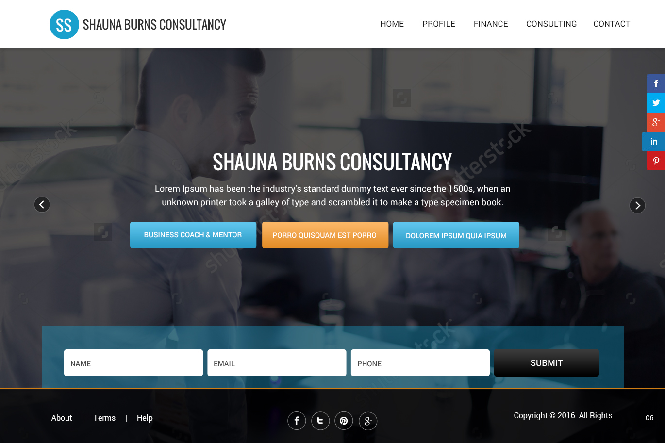 Web Design by pb for Shauna Burns Consultancy | Design #12316606