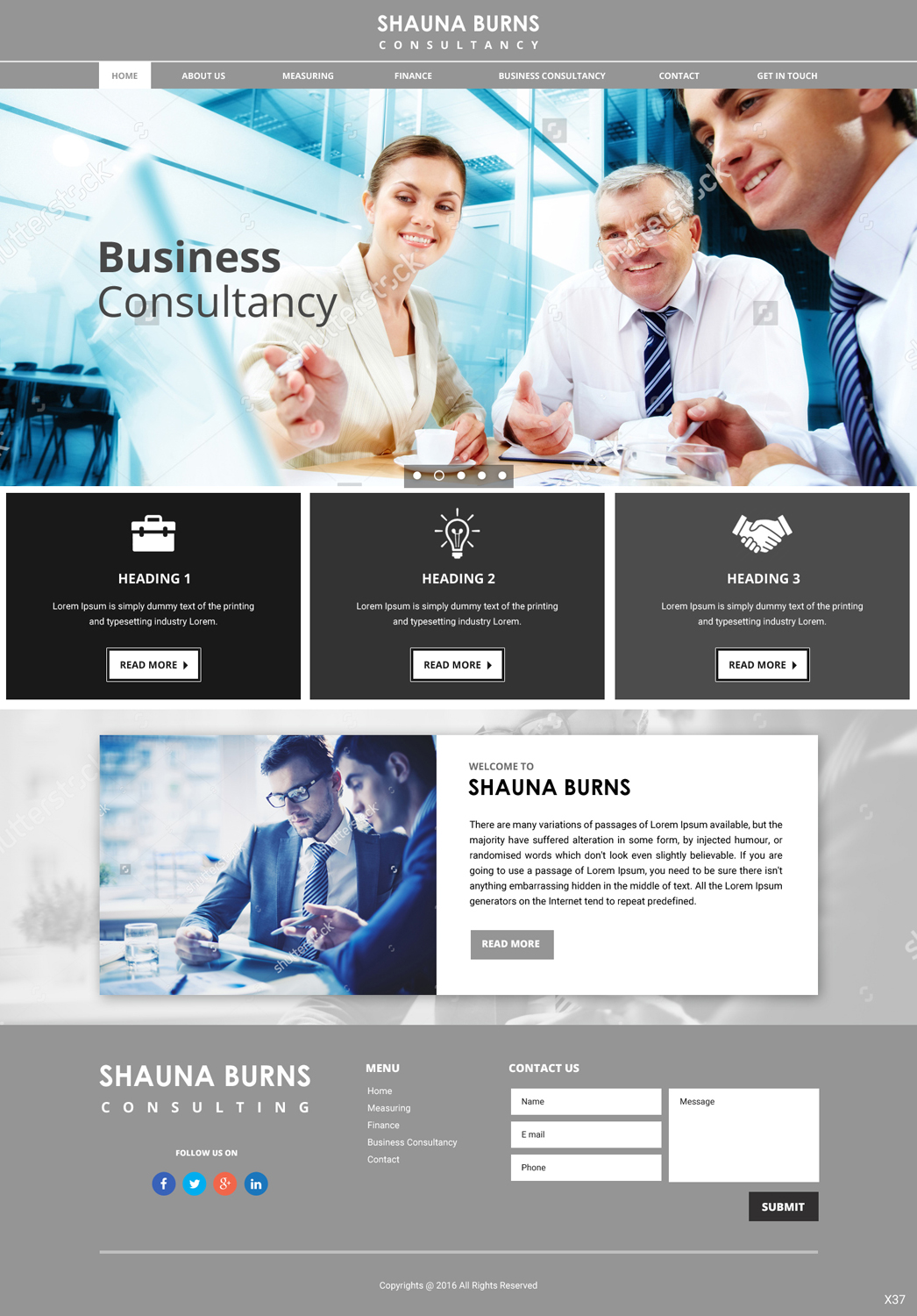 Web Design by pb for Shauna Burns Consultancy | Design #12316607
