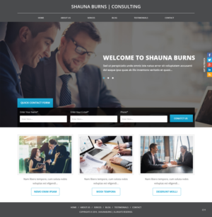 Web Design by pb for Shauna Burns Consultancy | Design: #12316615
