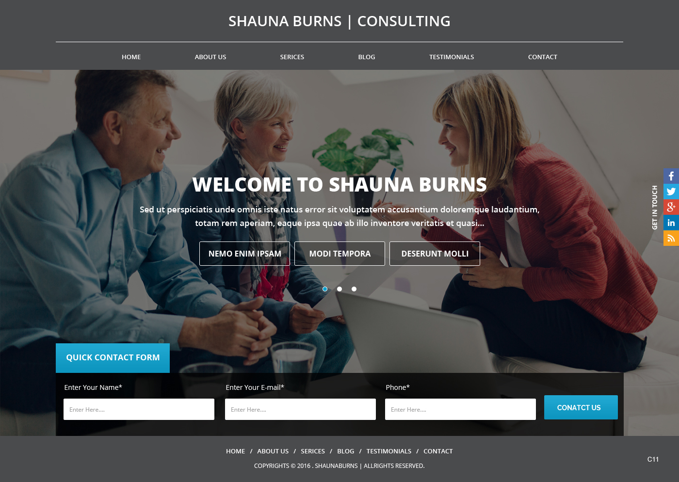 Web Design by pb for Shauna Burns Consultancy | Design #12316616