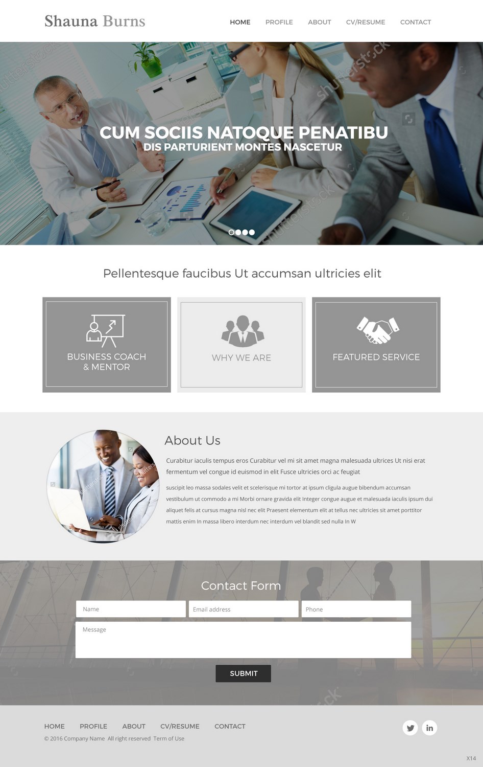 Web Design by pb for Shauna Burns Consultancy | Design #12332360