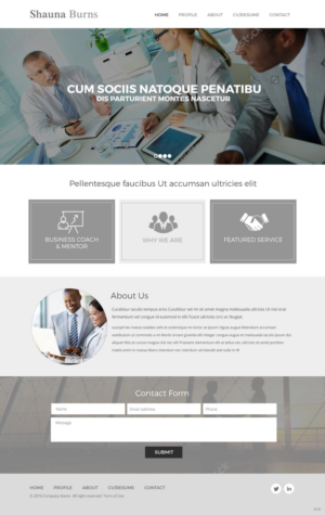 Web Design by pb for Shauna Burns Consultancy | Design: #12332360
