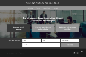 Web Design by pb for Shauna Burns Consultancy | Design: #12332366