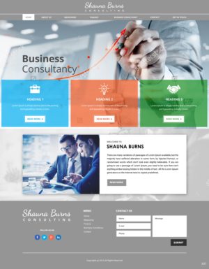 Web Design by pb for Shauna Burns Consultancy | Design: #12352434