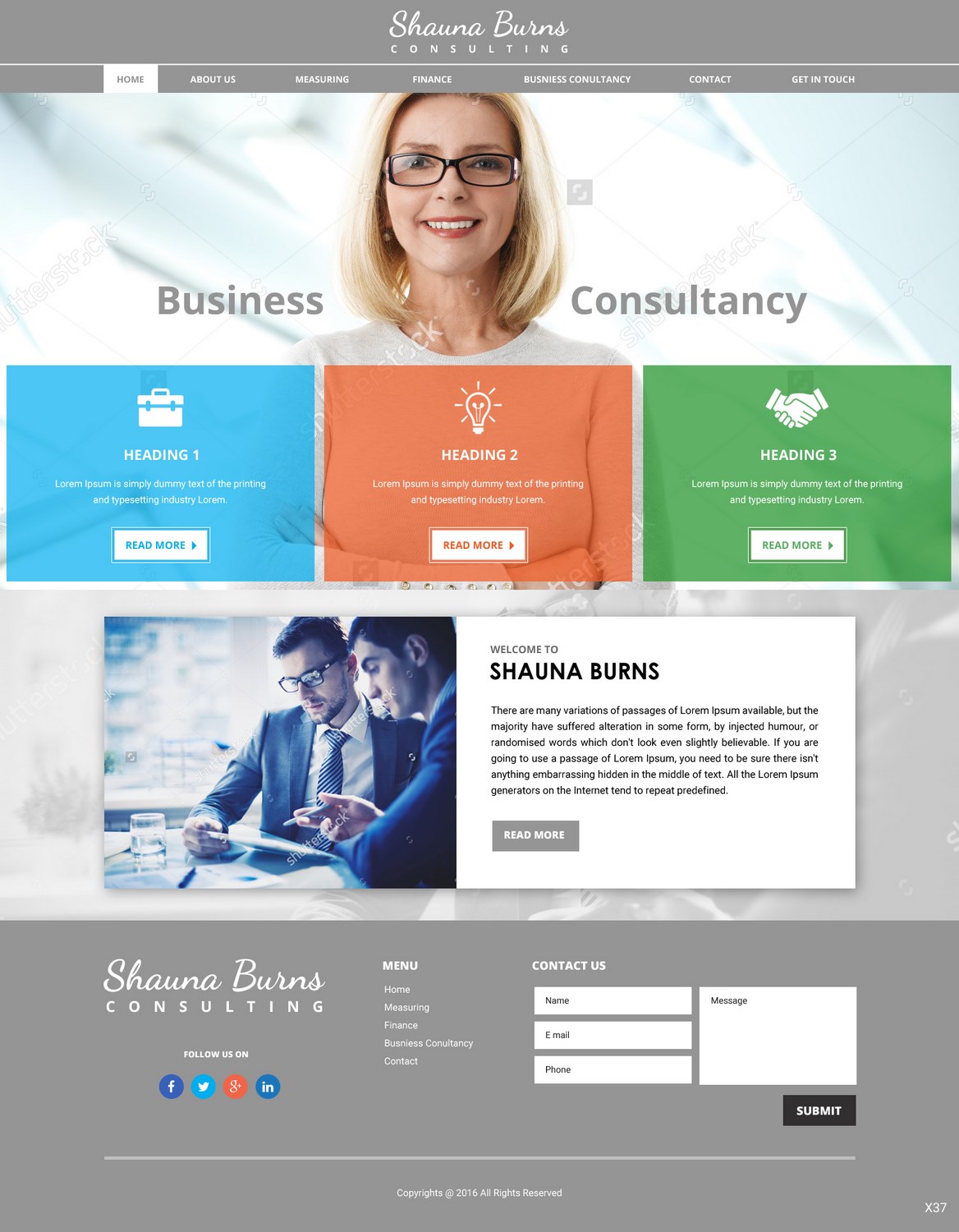 Web Design by pb for Shauna Burns Consultancy | Design #12365222