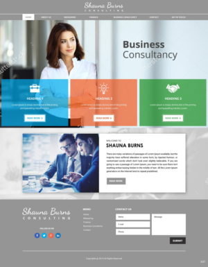 Web Design by pb for Shauna Burns Consultancy | Design: #12365223