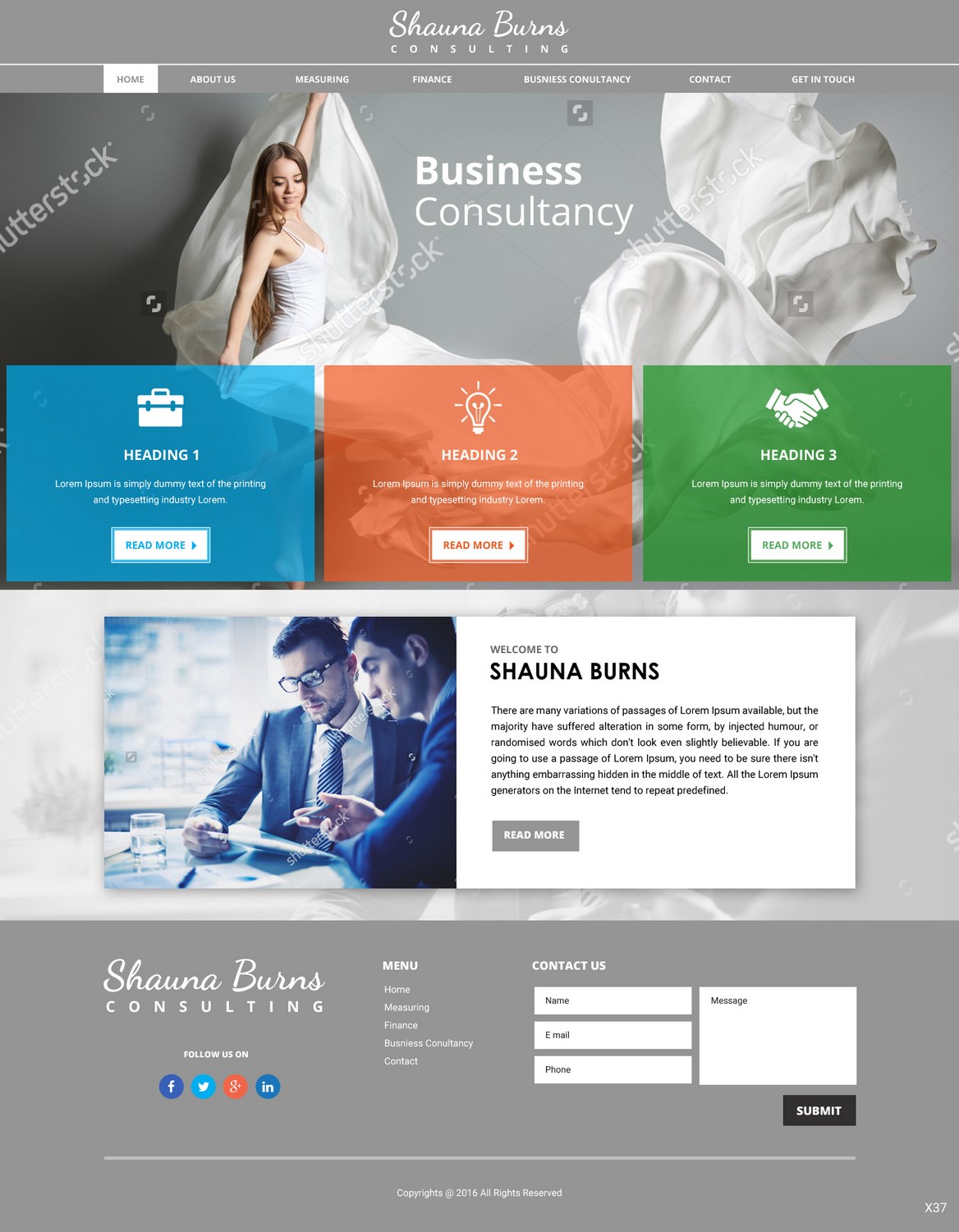 Web Design by pb for Shauna Burns Consultancy | Design #12365225