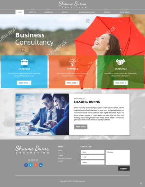 Web Design by pb for Shauna Burns Consultancy | Design: #12365226