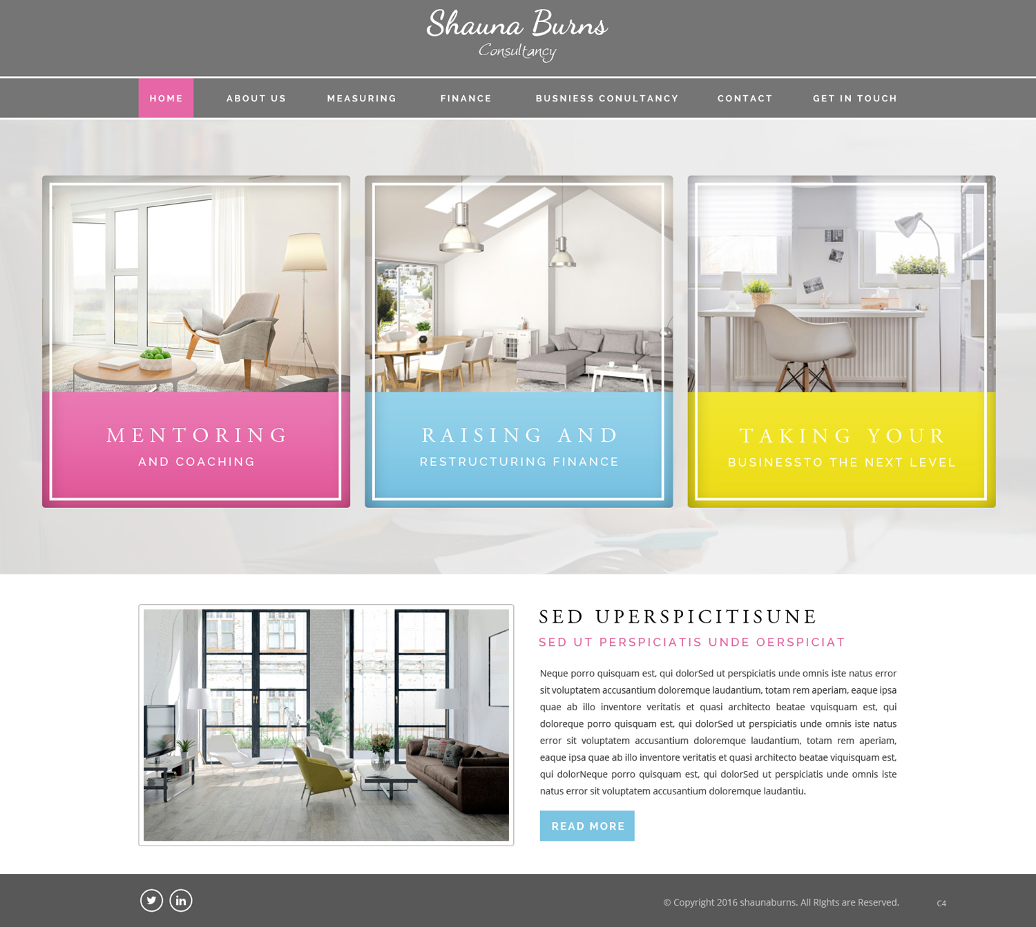 Web Design by pb for Shauna Burns Consultancy | Design #12511656