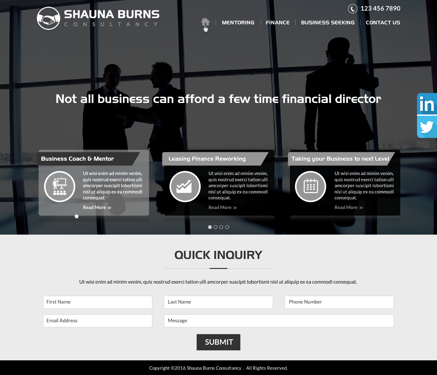 Web Design by Sbss for Shauna Burns Consultancy | Design #12313675
