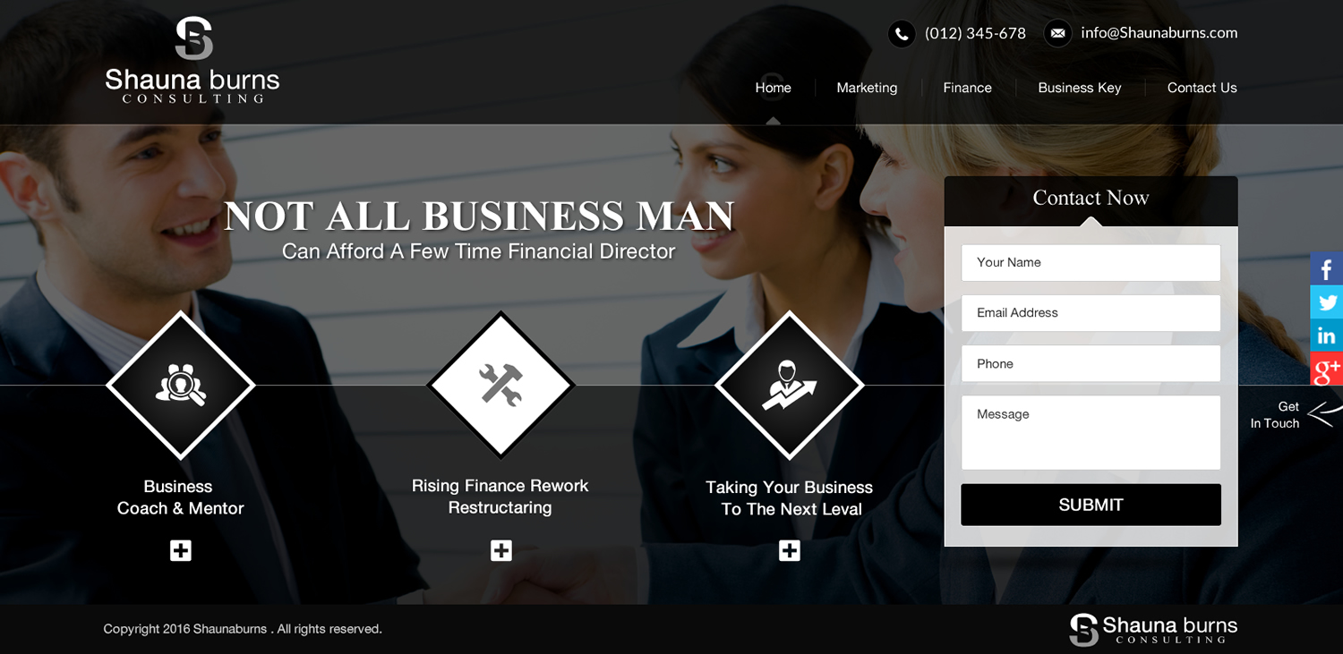 Web Design by Sbss for Shauna Burns Consultancy | Design #12314985