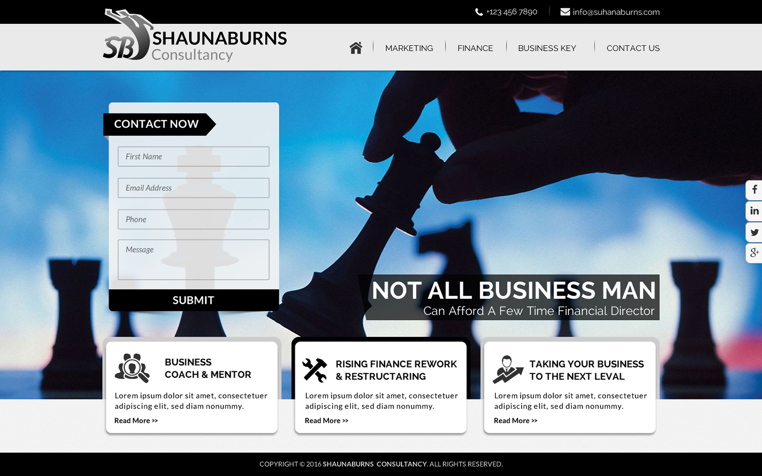 Web Design by Sbss for Shauna Burns Consultancy | Design #12317292
