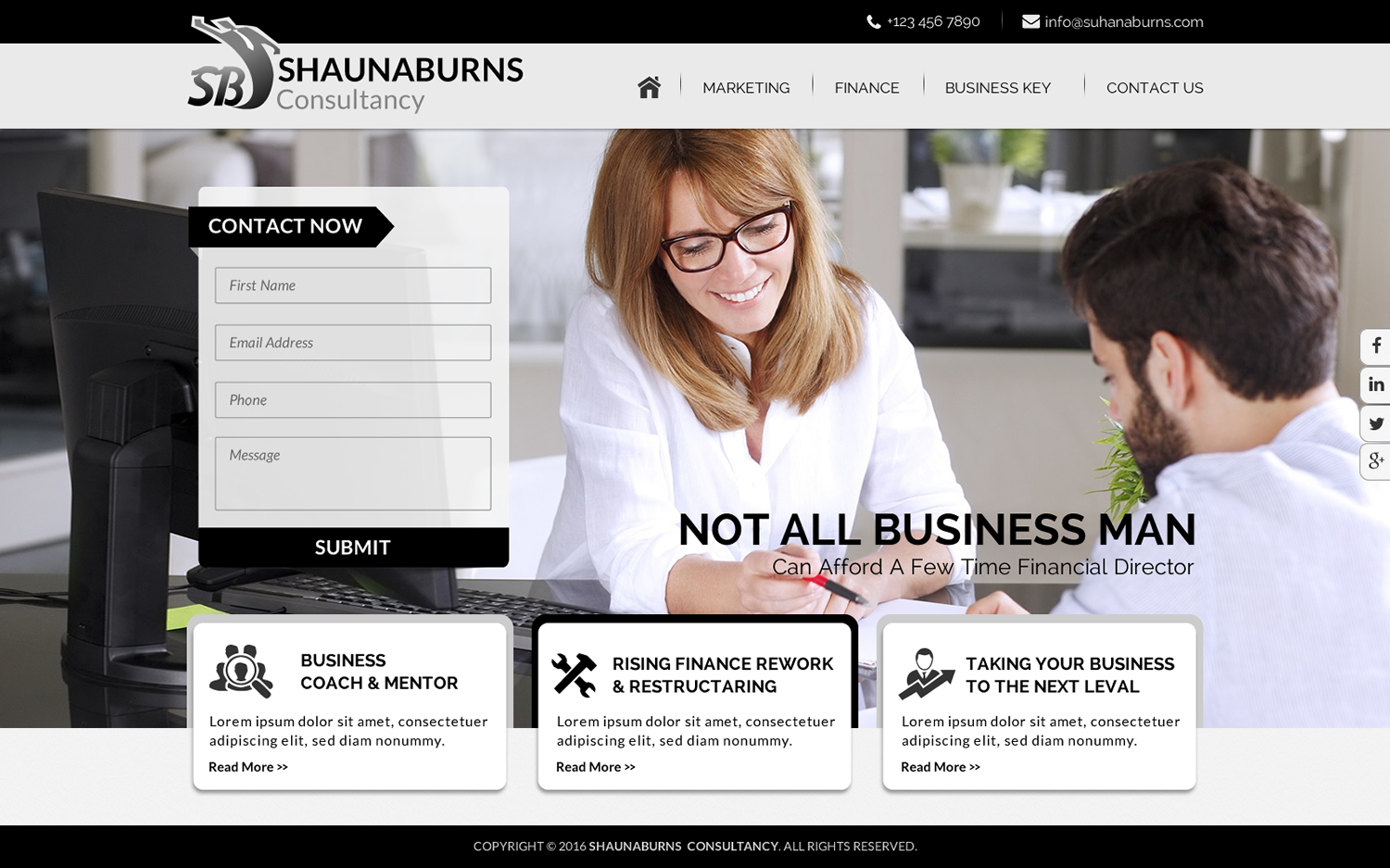 Web Design by Sbss for Shauna Burns Consultancy | Design #12317295