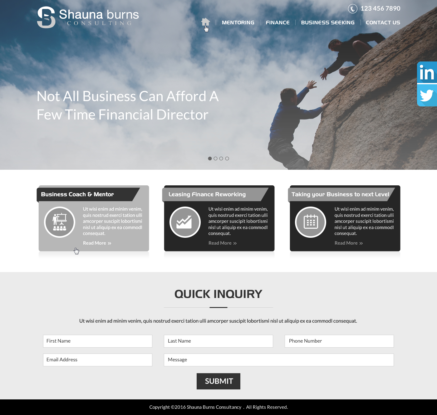 Web Design by Sbss for Shauna Burns Consultancy | Design #12352247