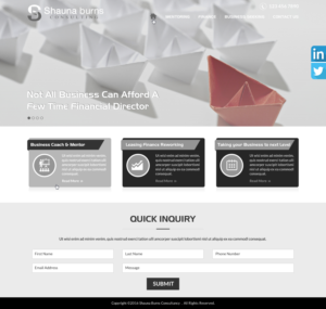 Web Design by Sbss for Shauna Burns Consultancy | Design: #12352248