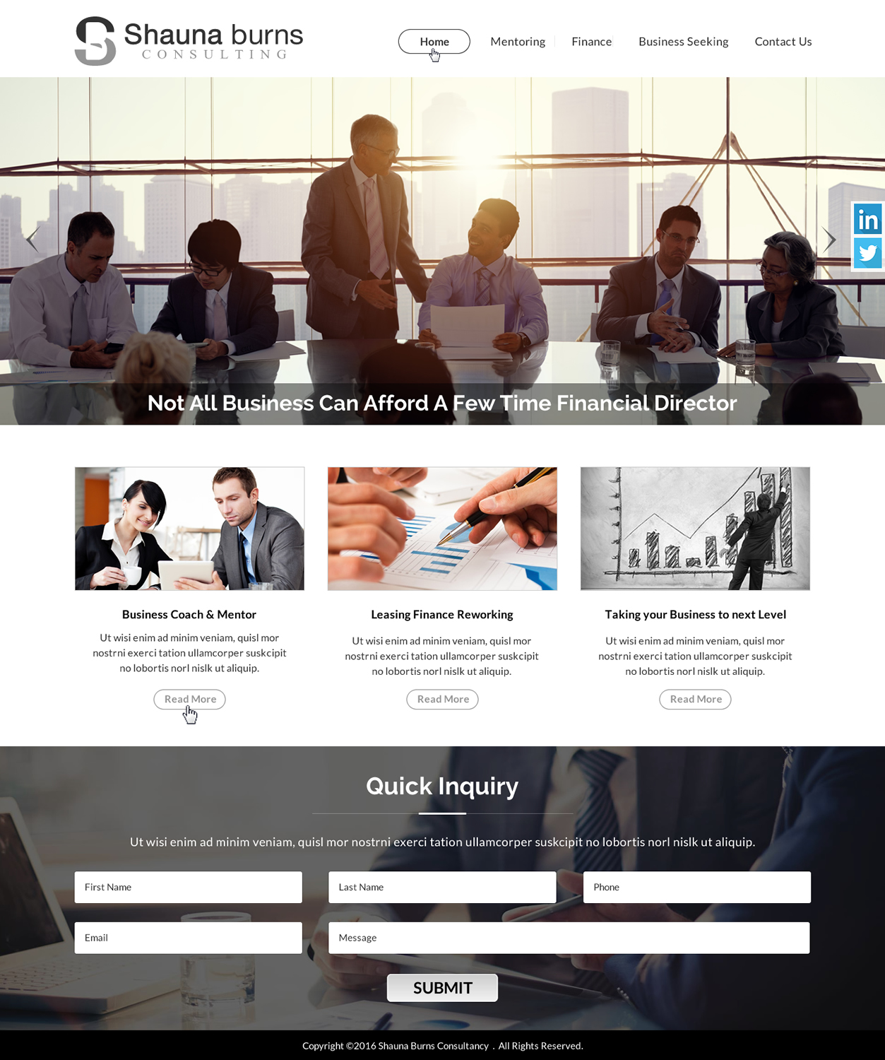 Web Design by Sbss for Shauna Burns Consultancy | Design #12380814