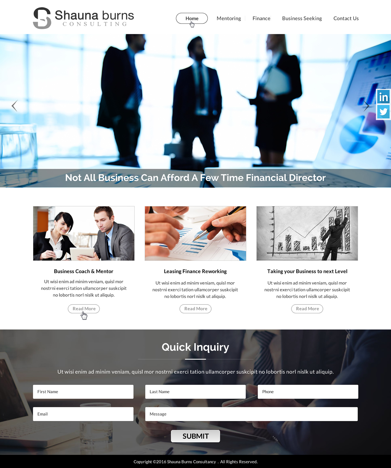 Web Design by Sbss for Shauna Burns Consultancy | Design #12380815