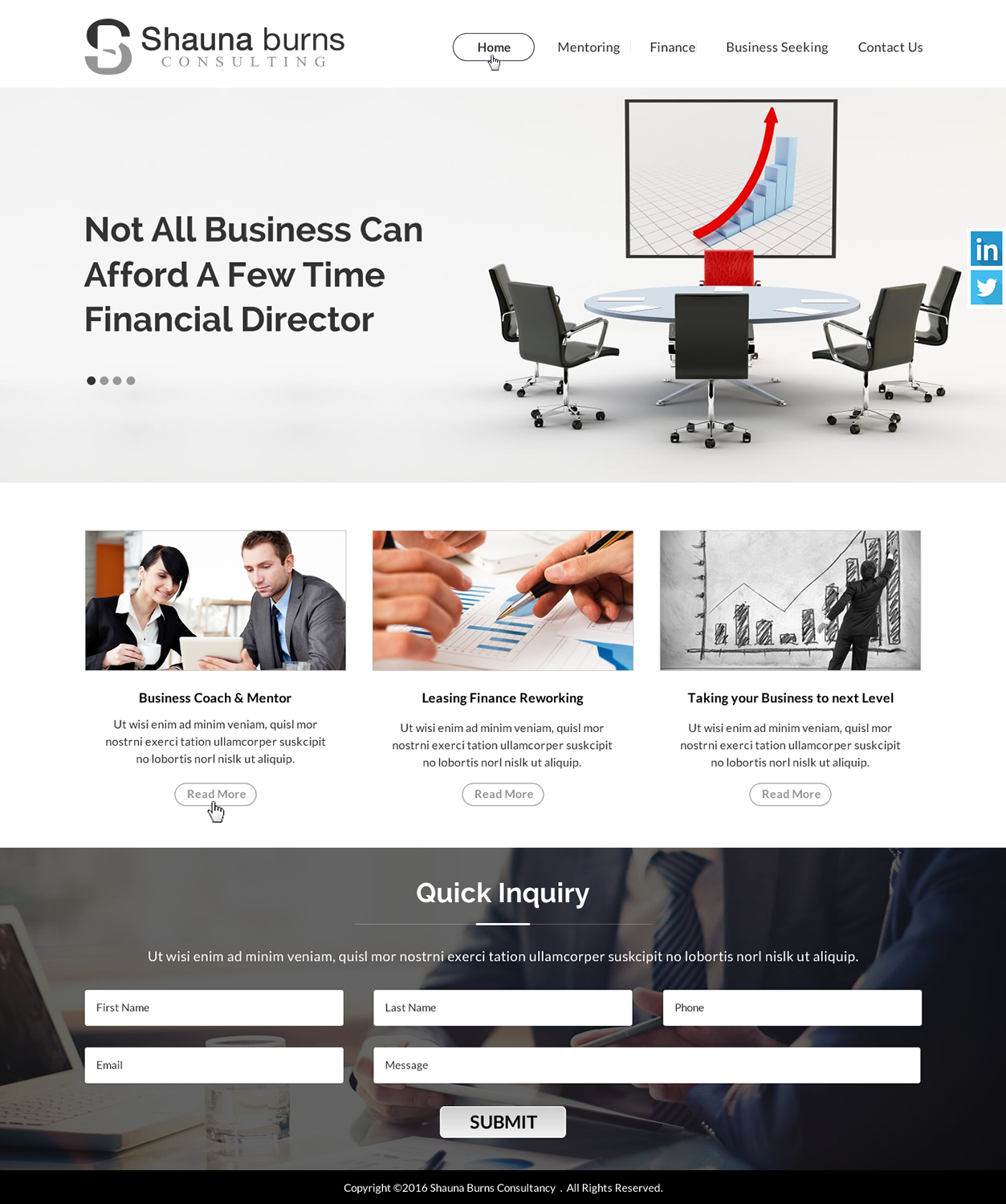 Web Design by Sbss for Shauna Burns Consultancy | Design #12380816