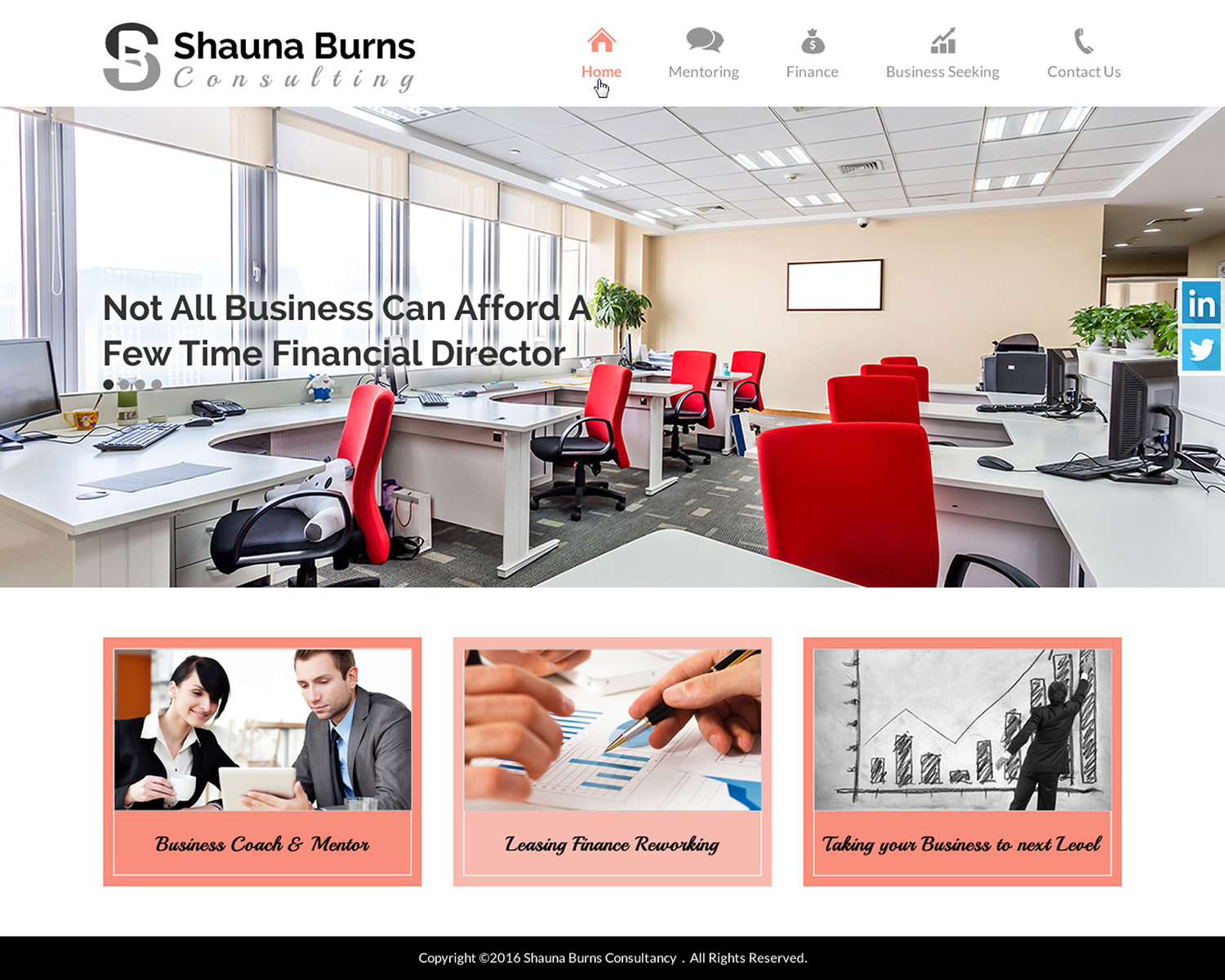 Diseño Web por Sbss para Shauna Burns Consultancy | Diseño #12411388