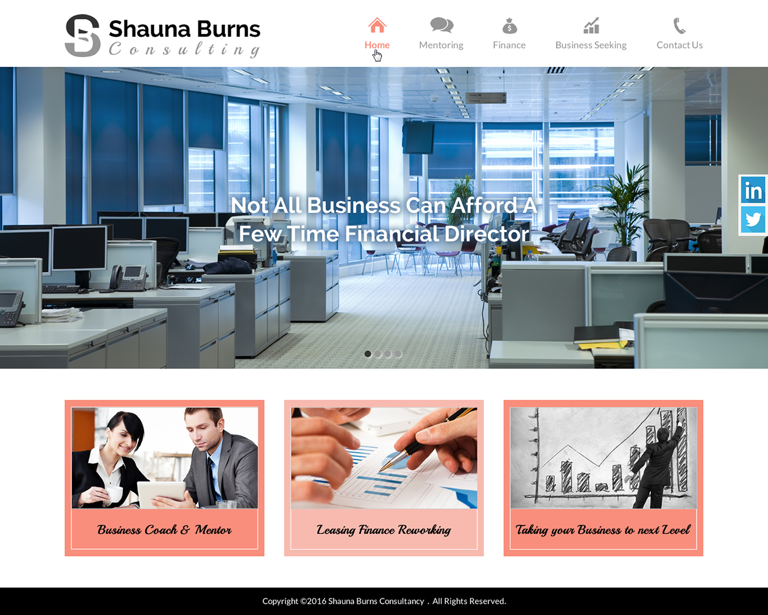 Web Design by Sbss for Shauna Burns Consultancy | Design #12411389