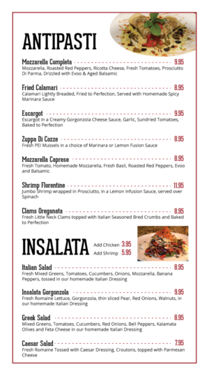 Menu Design by Sergio Coelho for this project | Design: #12324614