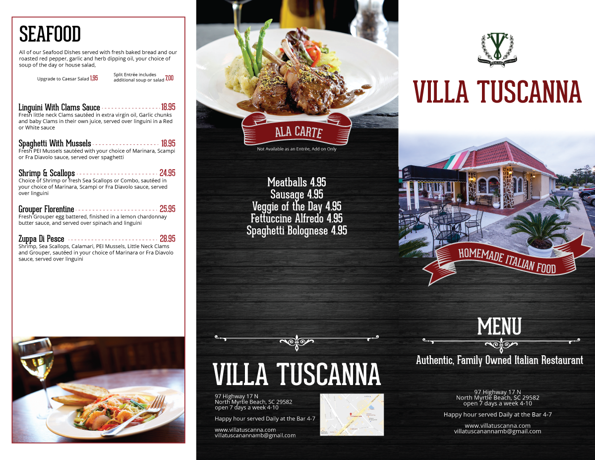 Menu Design by Sergio Coelho for this project | Design #12363302