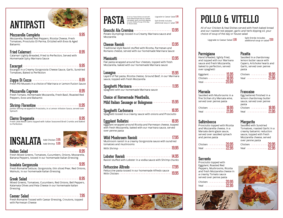 Menu Design by Sergio Coelho for this project | Design #12363303