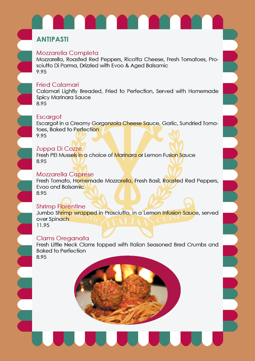Menu Design by truhelen for this project | Design #12311836