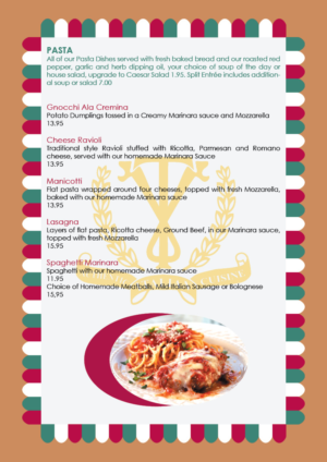 Menu Design by truhelen for this project | Design: #12311838