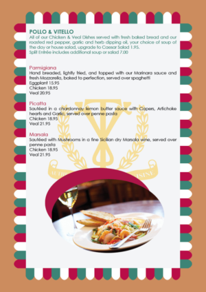 Menu Design by truhelen for this project | Design: #12311839