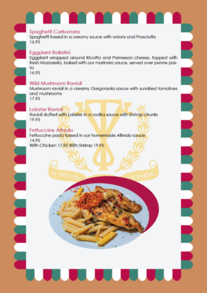 Menu Design by truhelen for this project | Design: #12311840