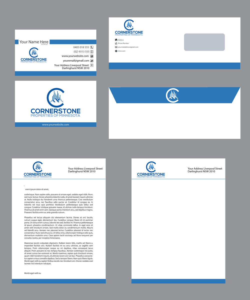 Design de Logo par designlogo007 pour Cornerstone Properties of Minnesota, LLC | Design #12327424