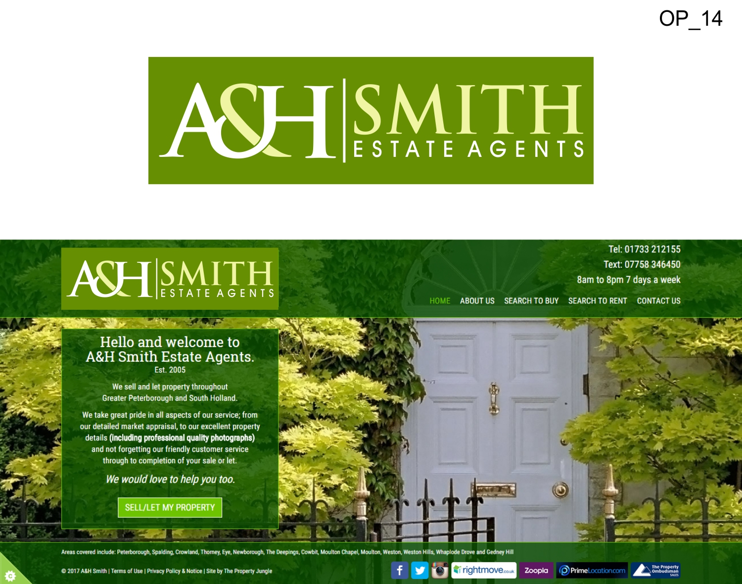 Logo Design by JesPixel for A&H Smith Estate Agents | Design: #13640557