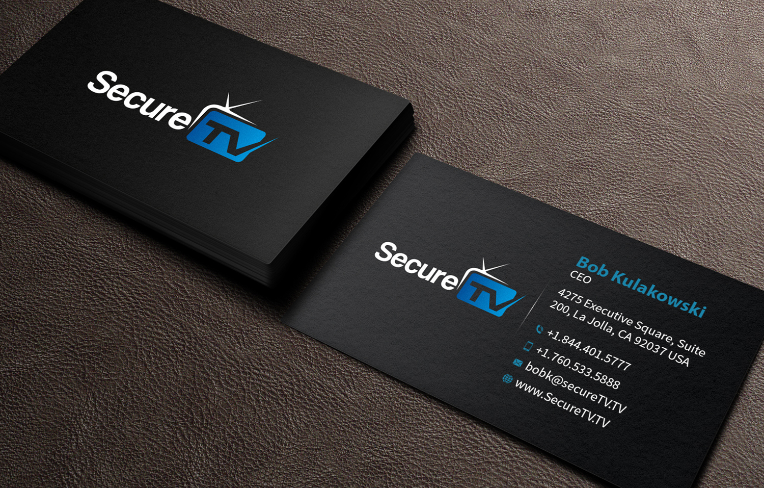 Business Card Design by MediaProductionArt for Secure TV | Design: #12355916