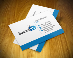 Business Card Design by Pixi Dust for Secure TV | Design: #12323747