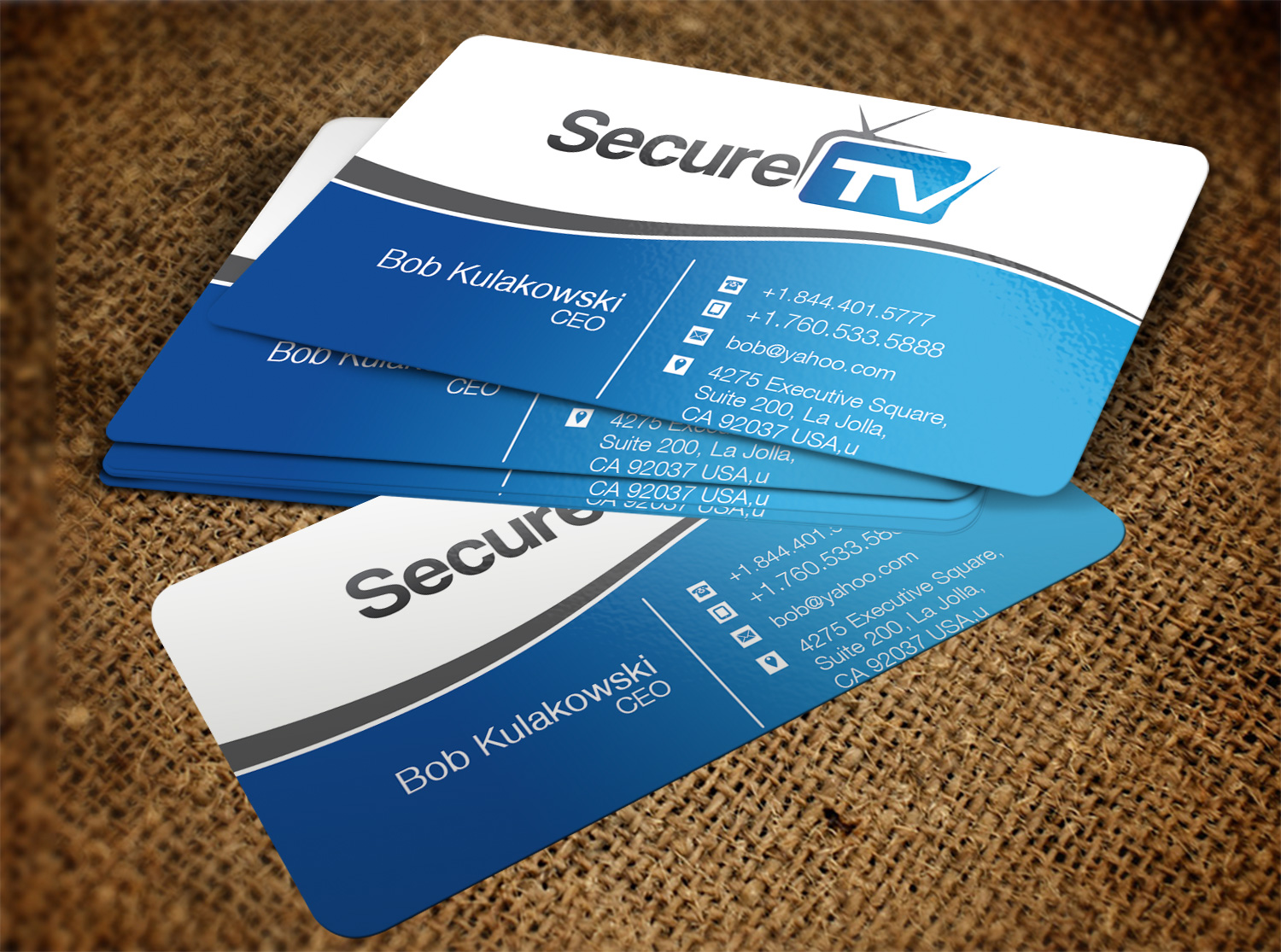 Diseño de Tarjeta de Presentación por Pixi Dust para Secure TV | Diseño #12323750