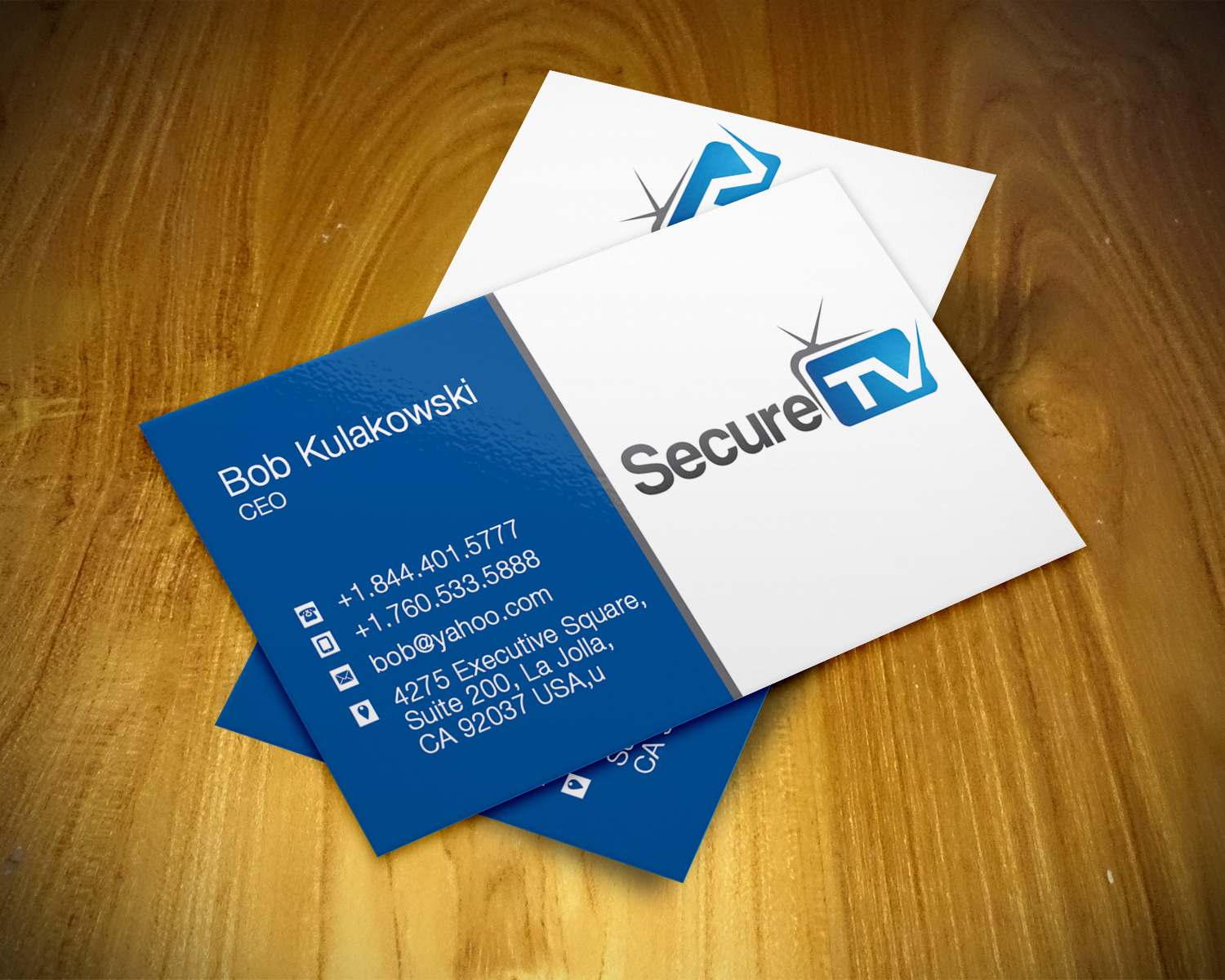 Business Card Design by Pixi Dust for Secure TV | Design #12323752