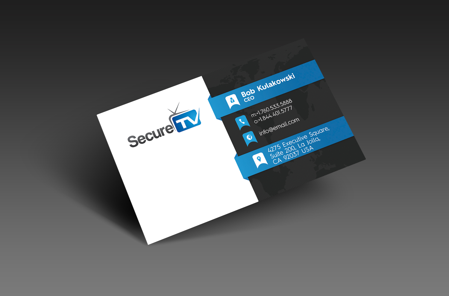 Business Card Design by isabel paoli for Secure TV | Design #12330859