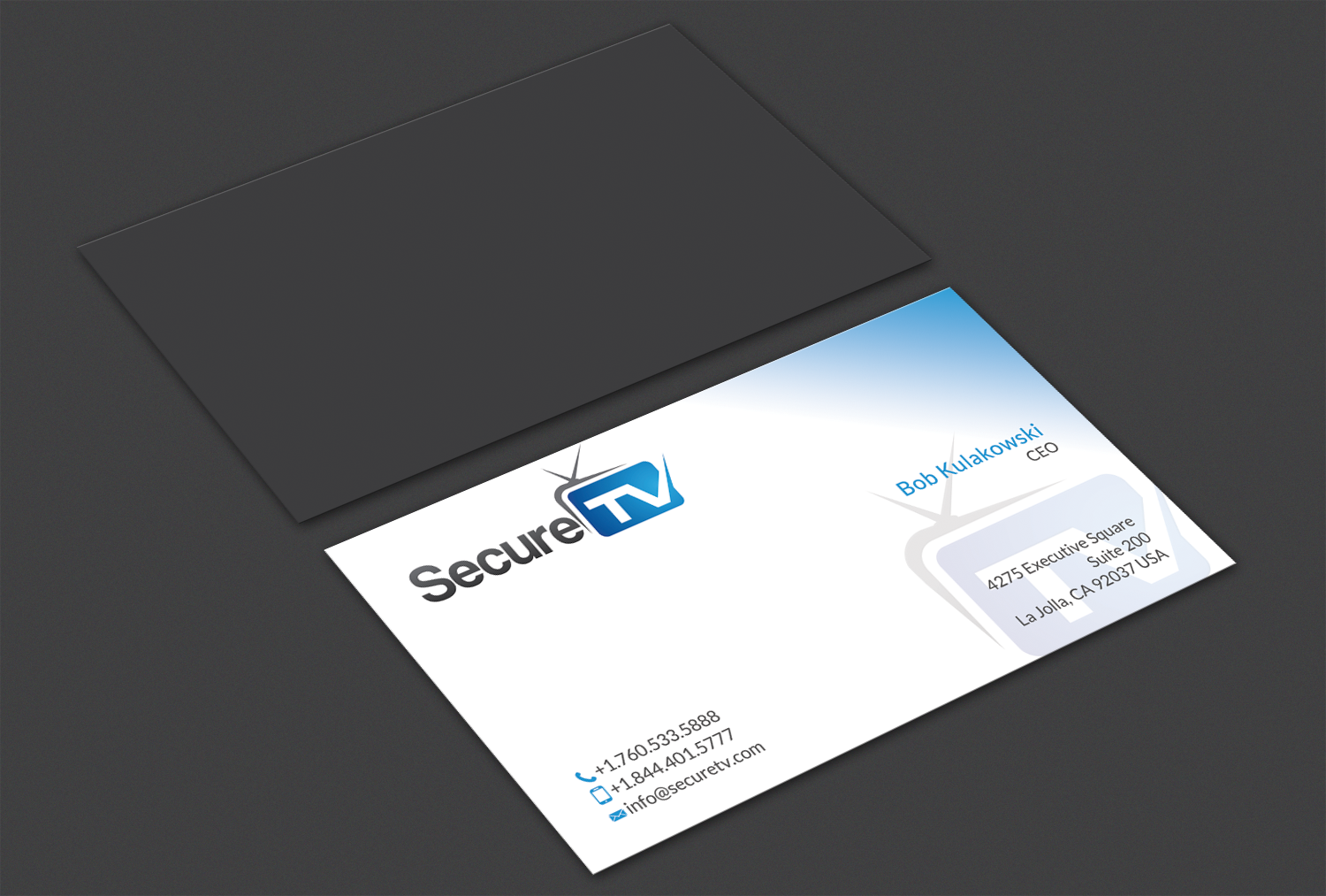 Business Card Design by Alaminenterprise for Secure TV | Design #12333007