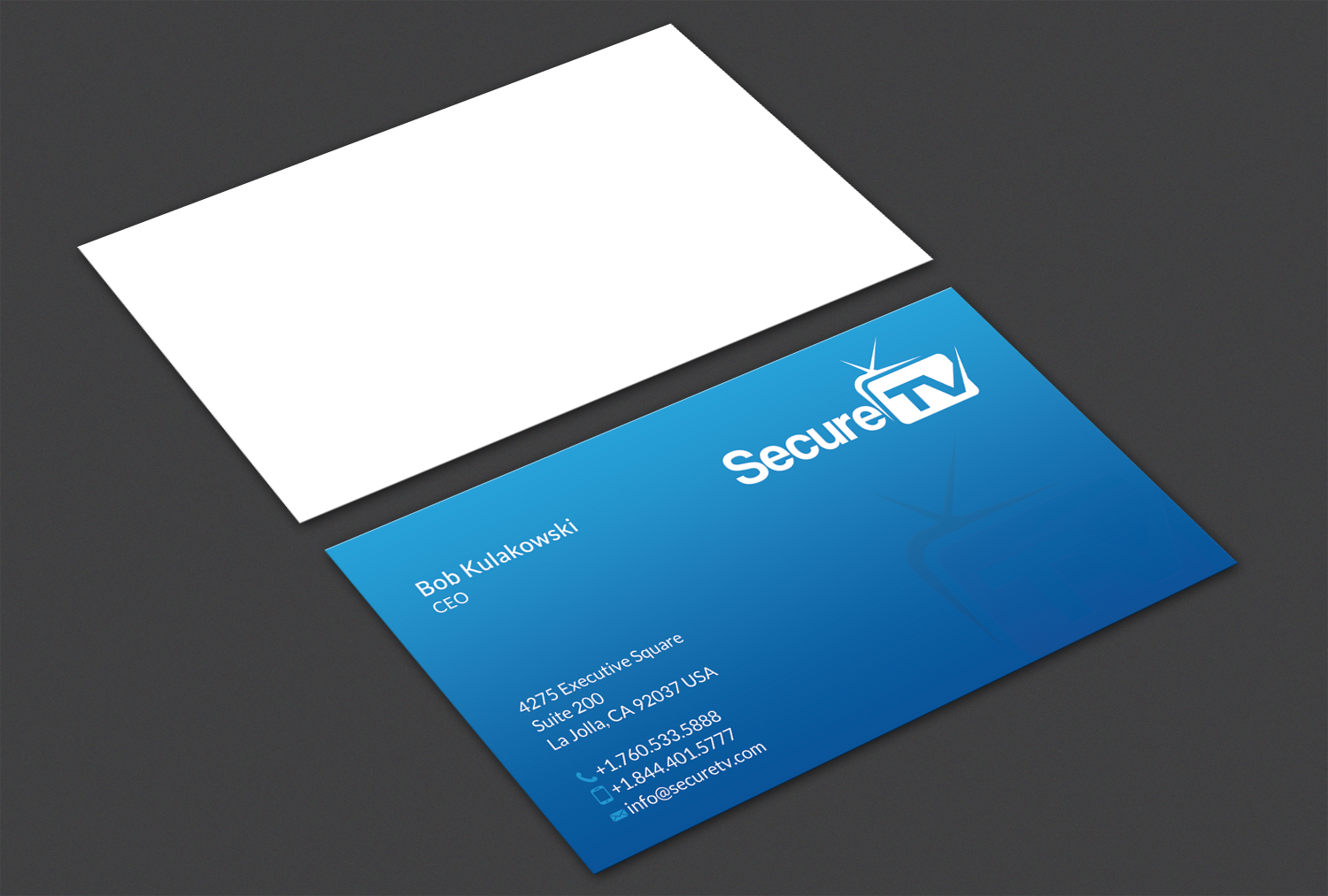 Business Card Design by Alaminenterprise for Secure TV | Design #12333068