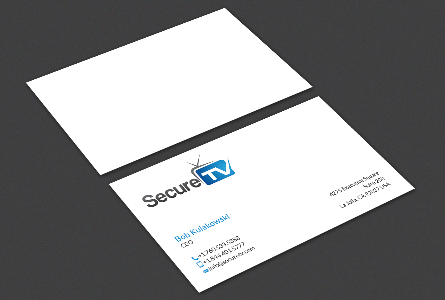 Business Card Design by Alaminenterprise for Secure TV | Design #12333084