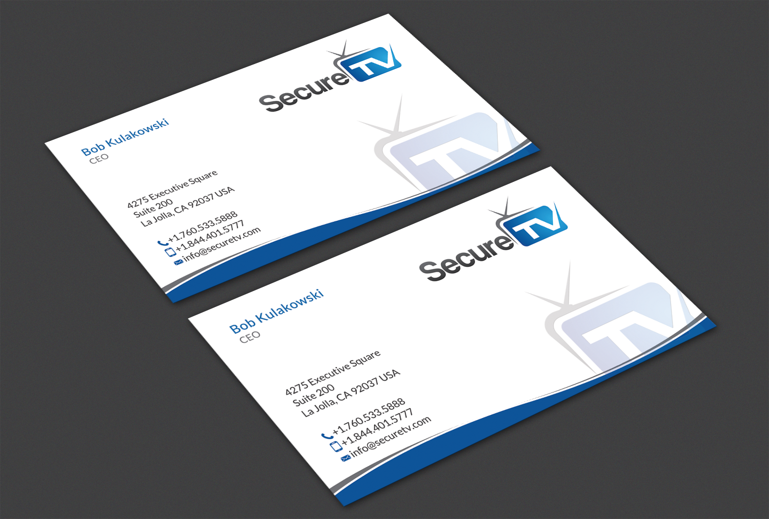 Business Card Design by Alaminenterprise for Secure TV | Design #12333580