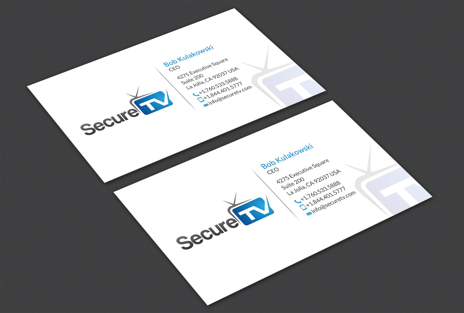 Business Card Design by Alaminenterprise for Secure TV | Design #12333655