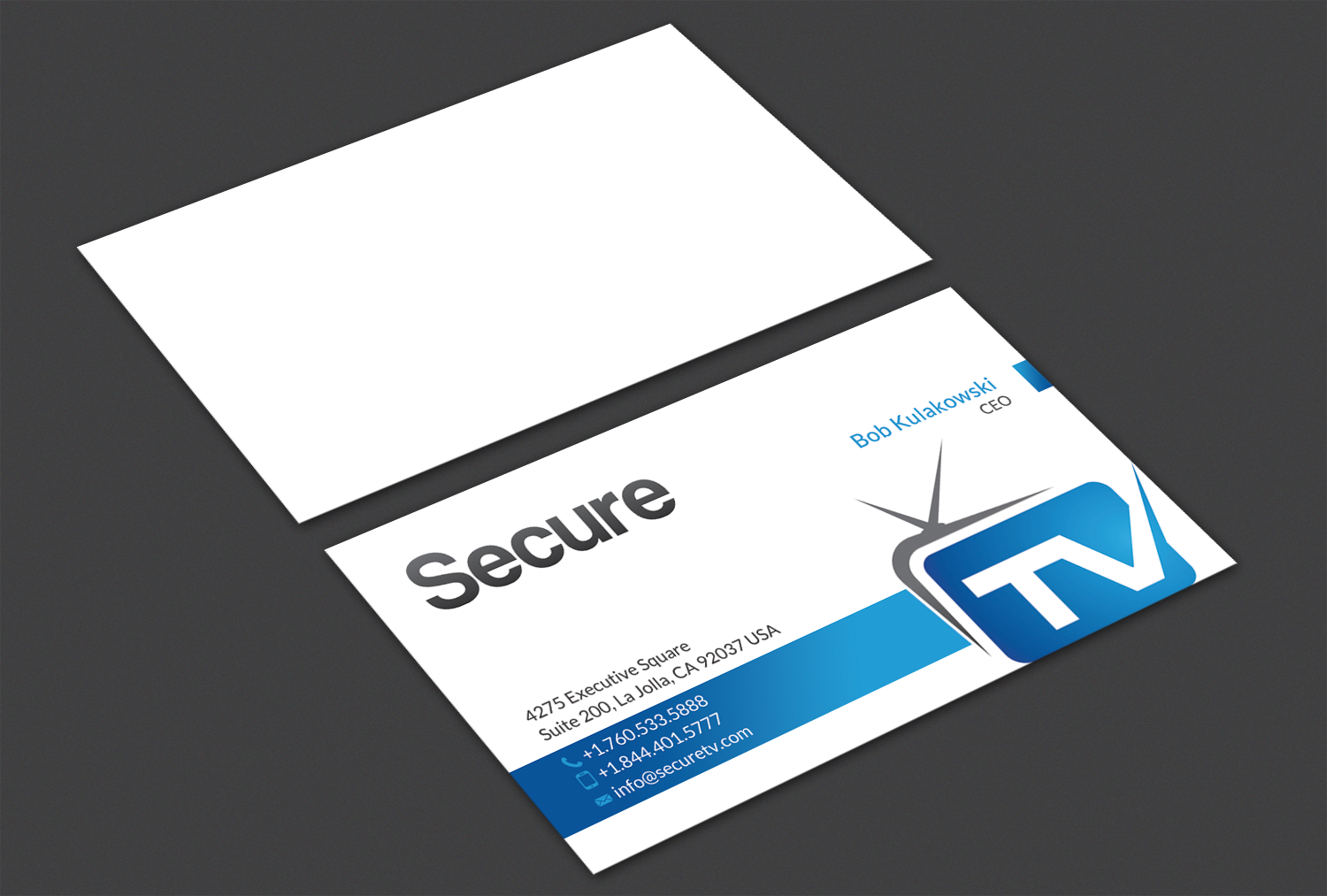 Business Card Design by Alaminenterprise for Secure TV | Design #12336458