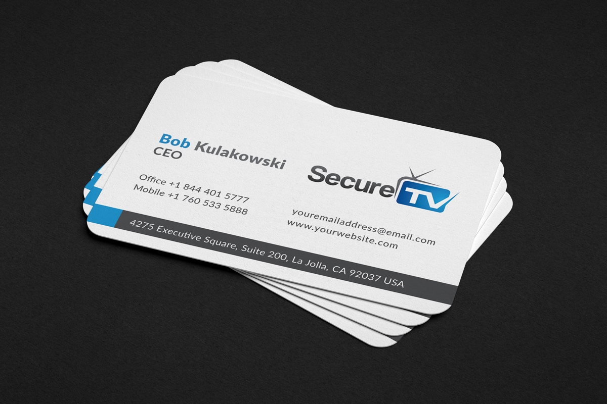 Business Card Design by JK18 for Secure TV | Design #12321254
