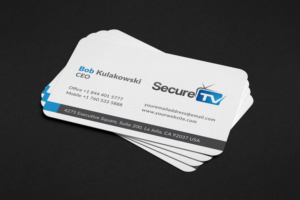 Business Card Design by JK18 for Secure TV | Design: #12321254