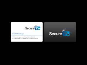 Business Card Design by Creations Box 2015 for Secure TV | Design: #12334704