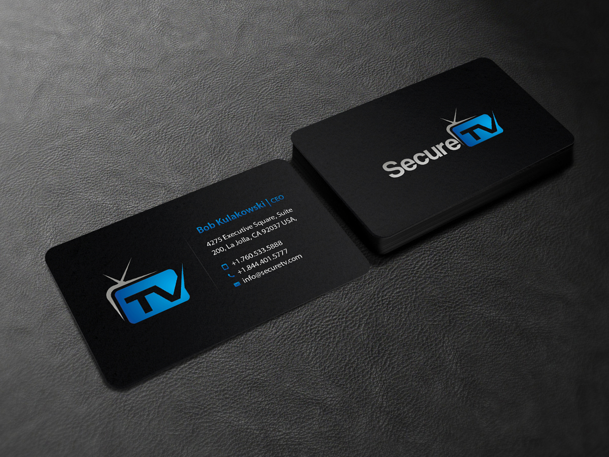 Business Card Design by Creations Box 2015 for Secure TV | Design #12334709